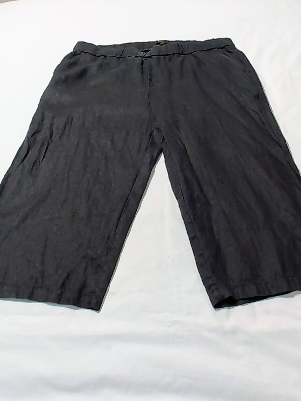 Quince Wide-Leg Cropped Linen Pants